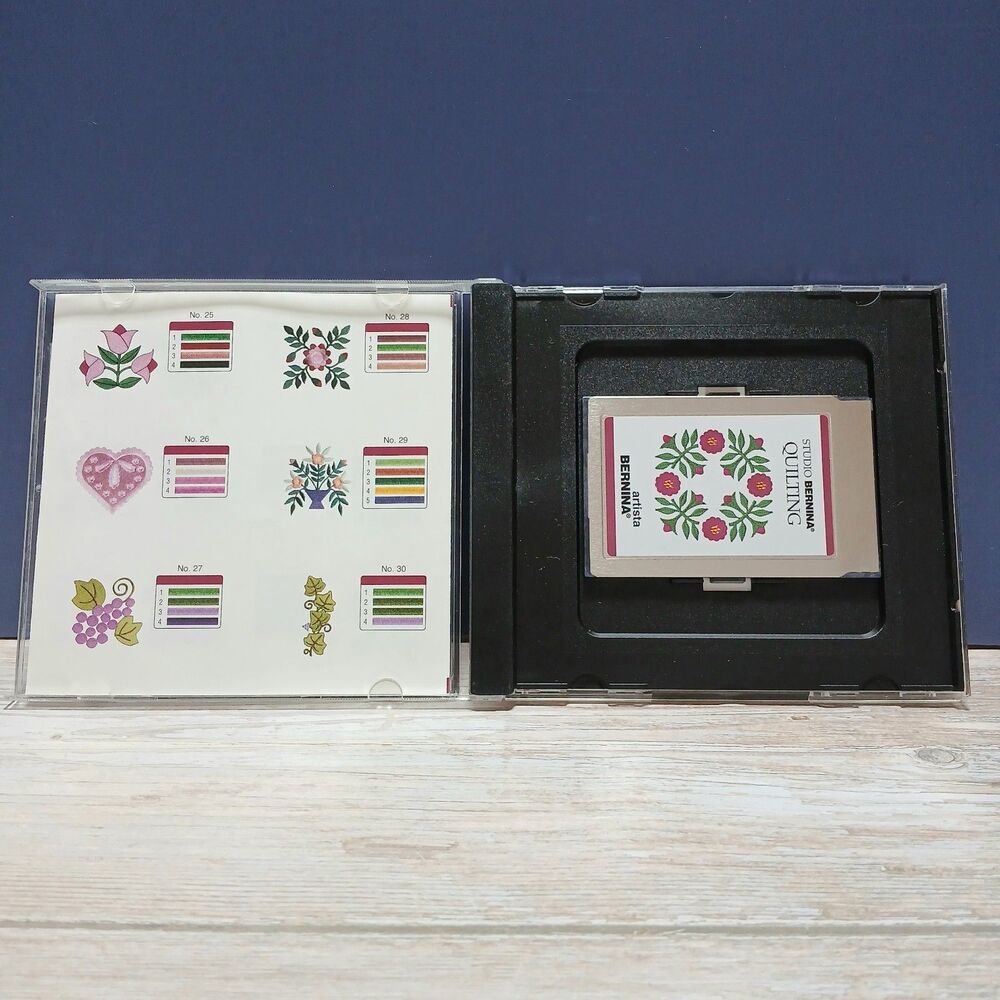 Studio Bernina Artista "Quilting" Machine Memory Embroidery Design Card - Picture 3 of 4